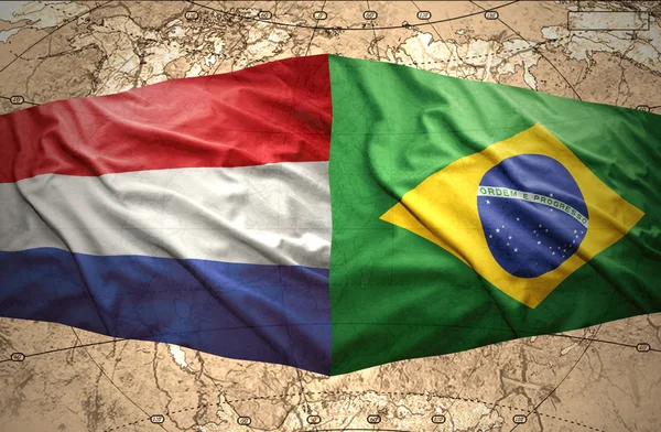 Brazílie a Nizozemsko — Stock fotografie