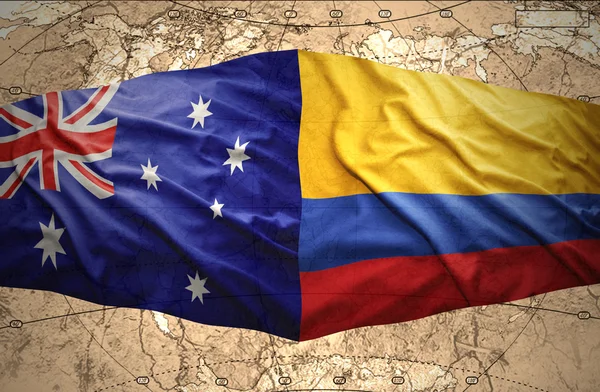 Colombia och Australien — Stockfoto