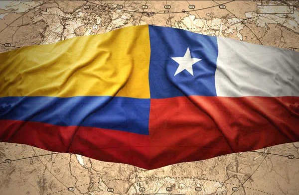 Colombia y Chile — Foto de Stock