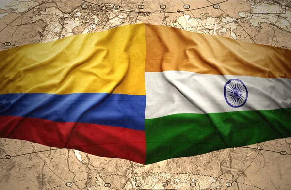 Colombia en india — Stockfoto