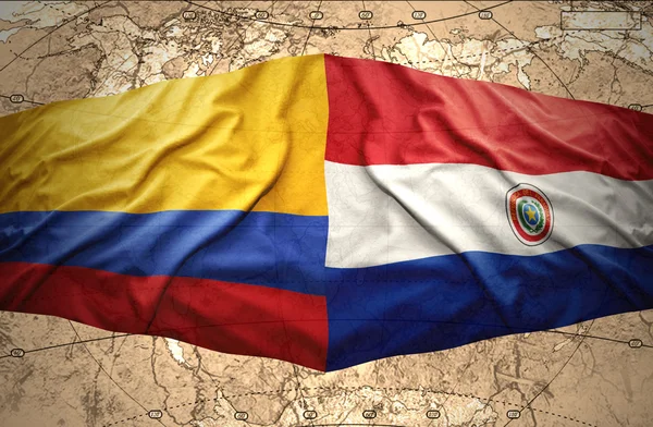 Colombia and Paraguay — Stock Photo, Image