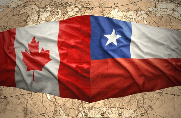 Chile och Kanada — Stockfoto