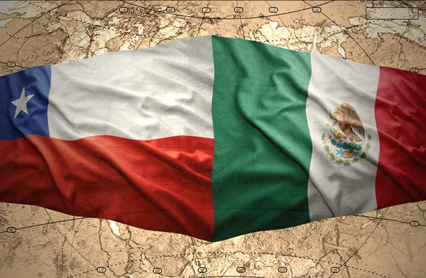 Chile och Mexiko — Stockfoto