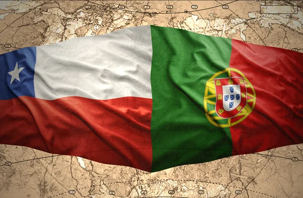 Chile e Portugal — Fotografia de Stock
