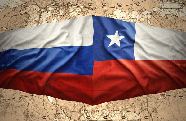 Chile och Ryssland — Stockfoto