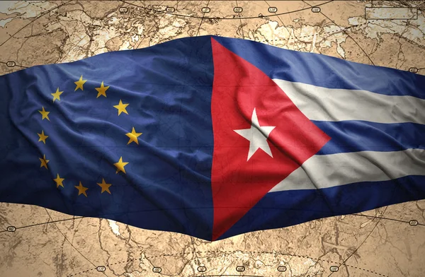 Kuba und die Europäische Union — Stockfoto