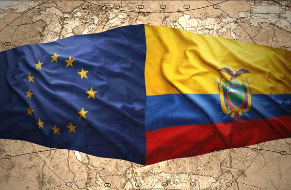 Ecuador și Uniunea Europeană — Fotografie, imagine de stoc