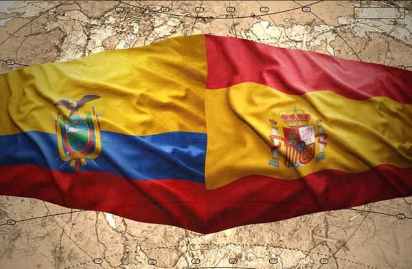 Ecuador und Spanien — Stockfoto