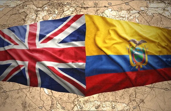 Ekvádor a Velká Británie — Stockfoto