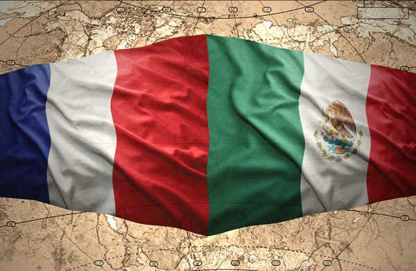 Mexico och Frankrike — Stockfoto