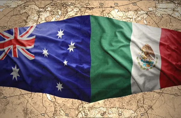Mexico och Australien — Stockfoto