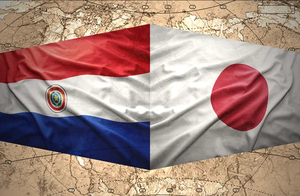 Paraguay a Japonsko — Stock fotografie