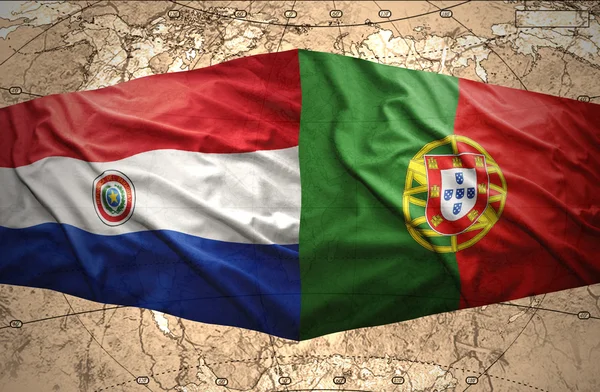 Парагвай и Португалия — стоковое фото