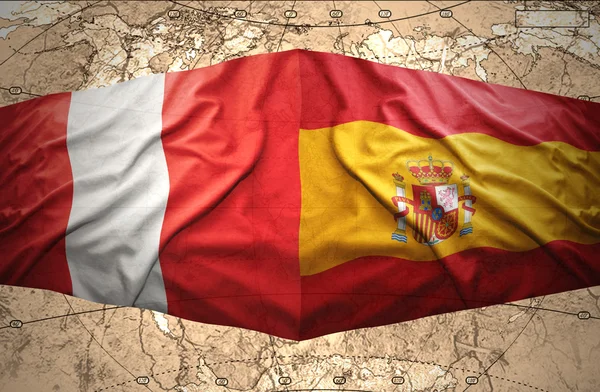 Peru och Spanien — Stockfoto