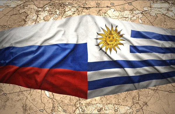 乌拉圭和俄罗斯 — 图库照片
