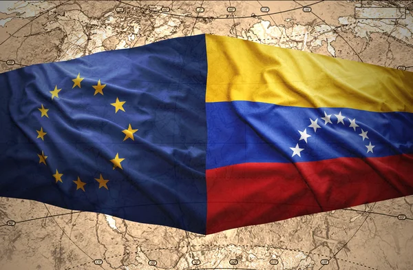 Venezuela und europäische union — Stockfoto