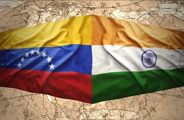 Venezuela and India — Stock Photo, Image