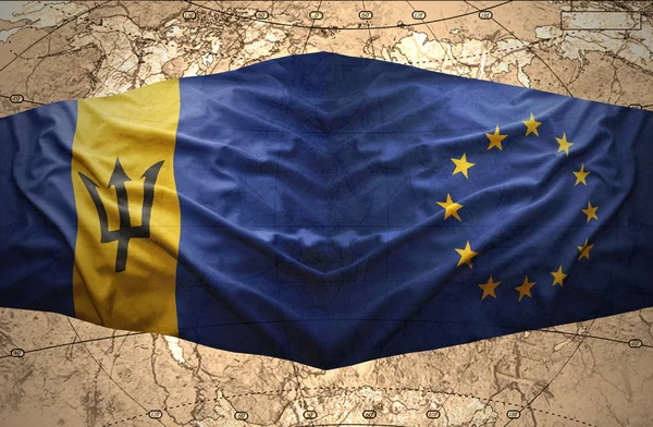 Barbados and European Union — Stock Photo, Image