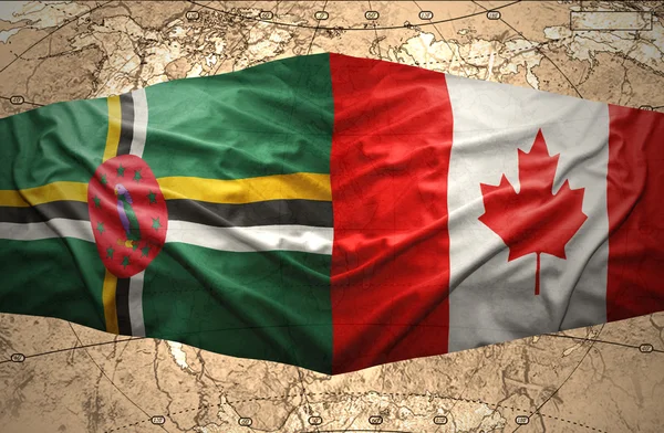 Dominica och Kanada — Stockfoto