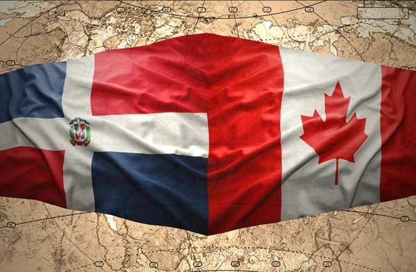 República Dominicana y Canadá — Foto de Stock