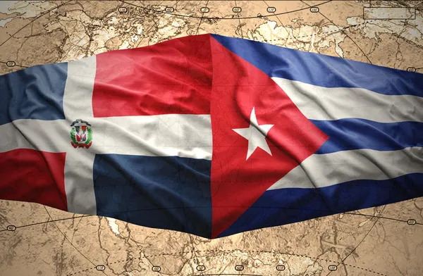 Den dominikanske republikk og Cuba – stockfoto