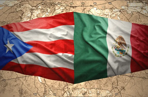 波多黎各和墨西哥 — 图库照片