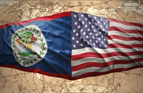 Belice y Estados Unidos de América — Foto de Stock