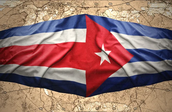 Costa Rica og Cuba – stockfoto