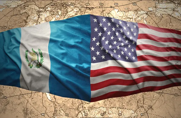 Guatemala și Statele Unite ale Americii — Fotografie, imagine de stoc