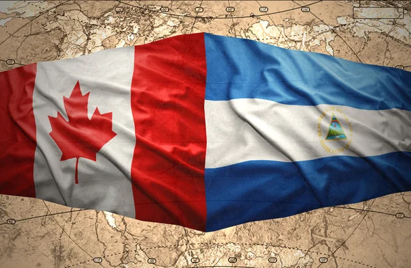 Nicaragua and Canada — Stock Photo, Image