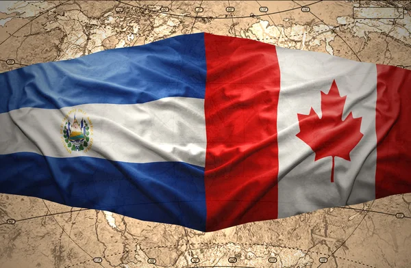 El Salvador dan Kanada — Stok Foto