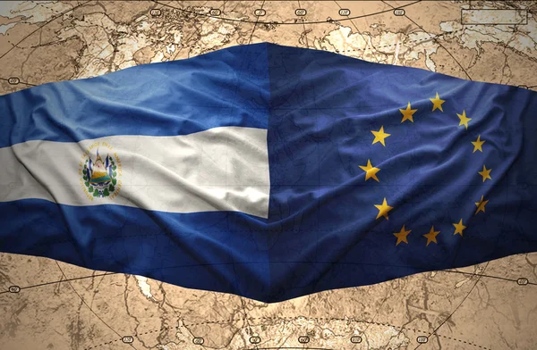 El Salvador and European Union — Stock Photo, Image
