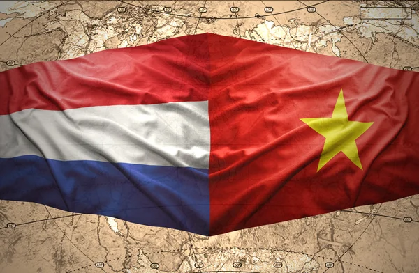 Вьетнам и Нидерланды — стоковое фото