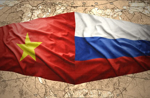 Вьетнам и Россия — стоковое фото