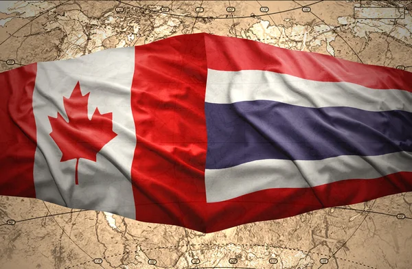 Thailandia e canada — Stockfoto