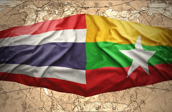 Tailândia e Mianmar — Fotografia de Stock