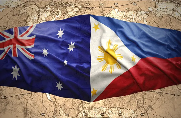 Filippinerna och Australien — Stockfoto