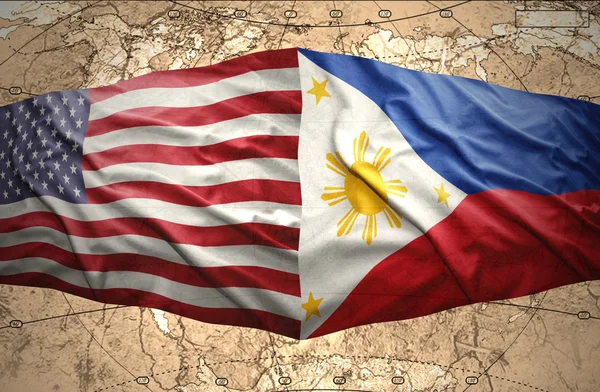Filippinerna och USA — Stockfoto