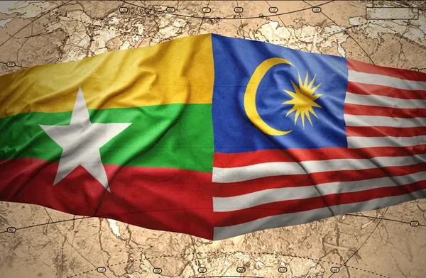 Myanmar and Malaysia — Stock Photo, Image