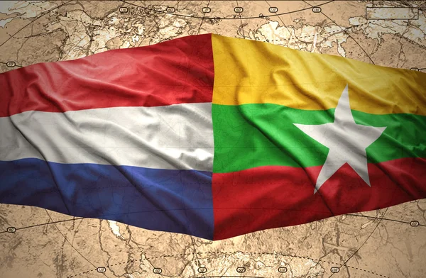 Myanmar ve Hollanda — Stok fotoğraf