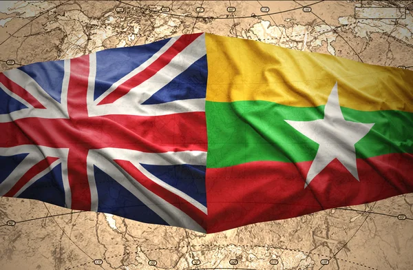 Myanmar y Reino Unido — Foto de Stock