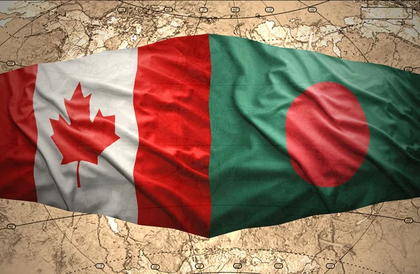 Banglades és Kanada — Stock Fotó