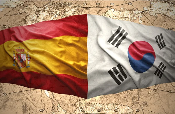 South Korea and Spain — Stock Photo, Image