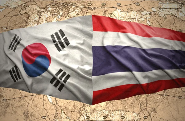 South Korea and Thailand — Stock Photo, Image