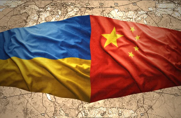 Ukrajina a Čína — Stock fotografie