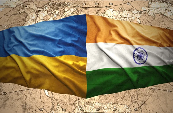 Ukraine and India — Stock Photo, Image