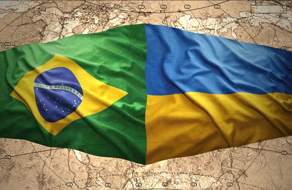 Ukraine und Brasilien — Stockfoto