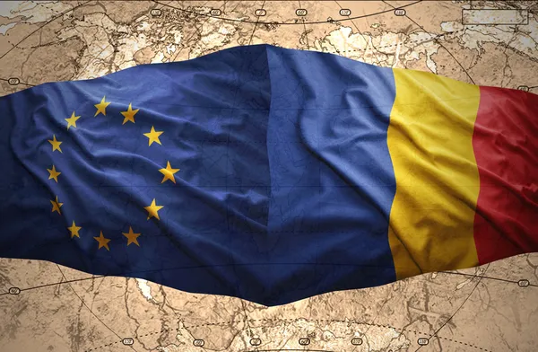 Romania e Unione europea — Foto Stock