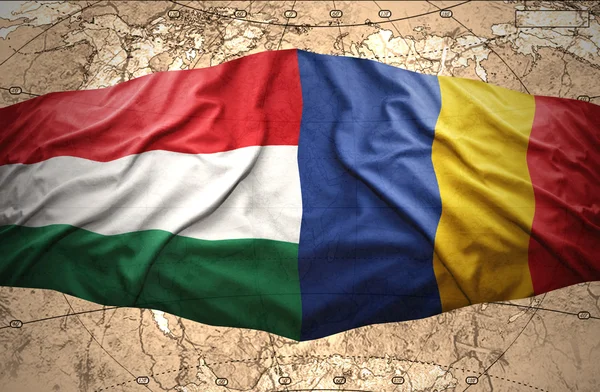 Romanian ja Unkarin välillä — kuvapankkivalokuva