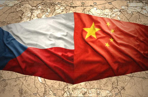 Чеська Республіка і Китай — стокове фото